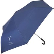 クツワ 折りたたみ傘 日傘 晴雨兼用傘 50cm 手開き式 6本骨 軽量コンパクト UVカット加工 遮光 遮熱 はっ水加工 こども用 ツウガクール ネイビー ST525NB