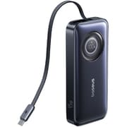 EnerCore CR11 巻取式ケーブル内蔵 モバイルバッテリー 10000mAh 45W Cosmic Black E0027G00