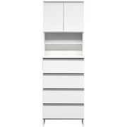関家具 doi ポケット ランドリー収納 幅60×高さ180cm ハイタイプ ホワイト 243698