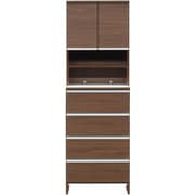 関家具 doi ポケット ランドリー収納 幅60×高さ180cm ハイタイプ ブラウン 243700