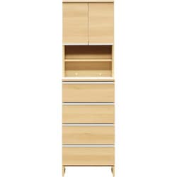 関家具 doi ポケット ランドリー収納 幅55×高さ180cm ハイタイプ ナチュラル 243702