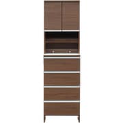 関家具 doi ポケット ランドリー収納 幅55×高さ180cm ハイタイプ ブラウン 243703