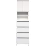 関家具 doi ポケット ランドリー収納 幅50×高さ180cm ハイタイプ ホワイト 243704