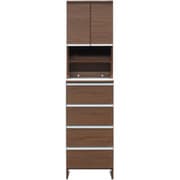 関家具 doi ポケット ランドリー収納 幅50×高さ180cm ハイタイプ ブラウン 243706