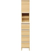 関家具 doi ポケット ランドリー収納 幅30×高さ180cm ハイタイプ ナチュラル 243717