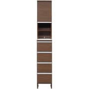 関家具 doi ポケット ランドリー収納 幅30×高さ180cm ハイタイプ ブラウン 243718