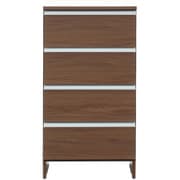 関家具 doi ポケット ランドリー収納 幅55×高さ100cm ロータイプ ブラウン 243724