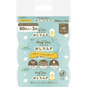 Hug you ふわふわおしり拭き 80枚入×3袋パック