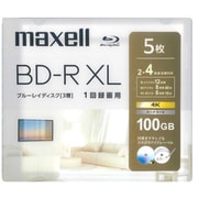 録画用 BD-R XL 1回録画用 片面3層 100GB 2-4倍速 インクジェットプリンター対応 ひろびろワイドレーベル 5枚 BRV100WPH.5S