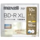 録画用 BD-R XL 1回録画用 片面3層 100GB 2-4倍速 インクジェットプリンター対応 ひろびろワイドレーベル 10枚 BRV100WPH.10S