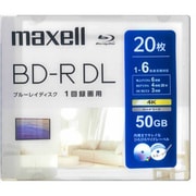 録画用 BD-R DL 1回録画用 片面2層 50GB 1-6倍速 インクジェットプリンター対応 デザインプリントレーベル 20枚 BRV50WPH.20S