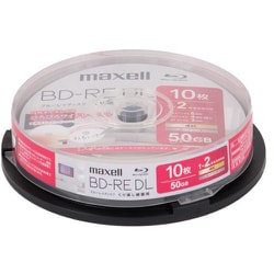録画用 BD-RE DL くり返し録画用 片面2層 50GB 1-2倍速 ひろびろワイドレーベルディスク 10枚 スピンドルケース BEV50WPH.10SP