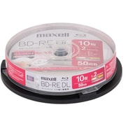 録画用 BD-RE DL くり返し録画用 片面2層 50GB 1-2倍速 ひろびろワイドレーベルディスク 10枚 スピンドルケース BEV50WPH.10SP