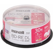 録画用 BD-RE DL くり返し録画用 片面2層 50GB 1-2倍速 ひろびろワイドレーベルディスク 30枚 スピンドルケース BEV50WPH.30SP
