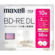 録画用 BD-RE DL くり返し録画用 片面2層 50GB 1-2倍速 ひろびろワイドレーベルディスク 10枚 BEV50WPH.10S