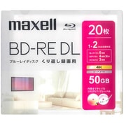 録画用 BD-RE DL くり返し録画用 片面2層 50GB 1-2倍速 ひろびろワイドレーベルディスク 20枚 BEV50WPH.20S