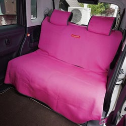 防水カナロア 汎用 シートカバー 後部座席用 ショートタイプ 1列 リア席 ラゲッジマット トロピカル・ピンク ZBKW-SWK3