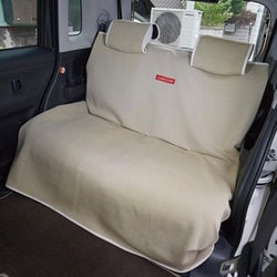 防水カナロア 汎用 シートカバー 後部座席用 ショートタイプ 1列 リア席 ラゲッジマット ベージュ ZBKW-SWK00