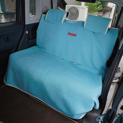 防水カナロア 汎用 シートカバー 後部座席用 ショートタイプ 1列 リア席 ラゲッジマット オフブルー ZBKW-SWK13