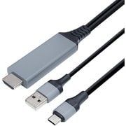 HDMI変換ケーブル USB Type C to HDMI 【ケーブル長 2.0m】【充電しながら投影可能 】 IMP330