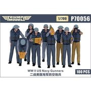 TRFP70056 1/700 米海軍 ガンクルー 100体入り [プラモデル用パーツ]