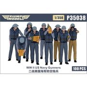 TRFP35038 1/350 米海軍 ガンクルー 100体入り [プラモデル用パーツ]