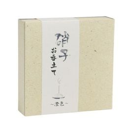 お香立て ラメ入りトップガラス皿付 澄色