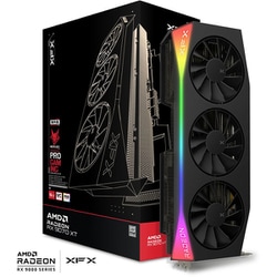 Mercury RX 9070 XT OC Gaming Edition グラフィックボード RGB搭載モデル トリプルファン オーバークロック ブラック RX-97TRGBBB9-GP