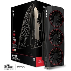 Quicksilver RX 9070 XT Magnetic Air Edition グラフィックボード 磁気冷却設計モデル トリプルファン ブラック RX-97TMAQKB9-GP