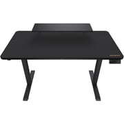 ゲーミングテーブル ブラック 幅1200mm×奥行き600mm×高さ電動調整可能720mm~1170mm お客様組立 CGR-E-STAR120(E-STAR 120)