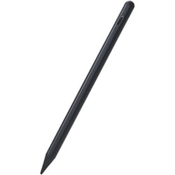 タッチペン スタイラスペン 充電式 USB Type-C 急速充電 磁気吸着 交換用ペン先2個付属 ブラック P-TPACST05BK