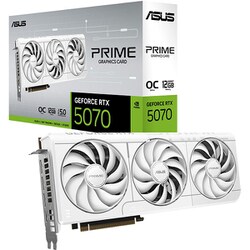 PRIME GeForce RTX 5070 White OC Edition 12GB GDDR7 グラフィックボード PRIME-RTX5070-O12G-WHITE