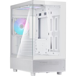 Lucid 04 Micro-ATX ミニタワーケース ホワイト SST-LD04-W-ARGB