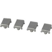 8122 Ｎケージ 角型ベンチレーター 凹無し・シルバー [鉄道模型用パーツ]