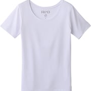 ReD バイタルテック Uネック インナーシャツ 半袖 レディース リカバリーウェア ホワイト Lサイズ 一般医療機器 VW-AC-02C-L