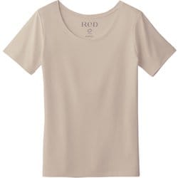 ReD バイタルテック Uネック インナーシャツ 半袖 クールタイプ レディース リカバリーウェア ベージュ Lサイズ 一般医療機器 VW-AD-20C-L