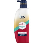 限定 h＆s for men （エイチ・アンド・エス フォーメン） ゴールド 2イン1 リンスのいらない薬用シャンプー オールドスパイス ピュアスポーツの香り ポンプ 350g [シャンプー 液体]