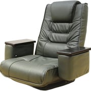 本革肘掛けポケット付き回転座椅子 TAN-266GN