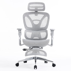 フルスペック！高機能デスクチェア【お客様組立品】 SOLARIS pro GY