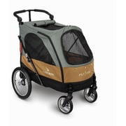 SH-705GO [大型犬 多頭飼い ペット用 カート 4輪バギー Silver Wing 適応体重～55kgまで ブラウン]