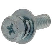 アプセット六角ボルトP=3（鉄/ユニクロめっき）M5x15 入数4本入 MOM-207
