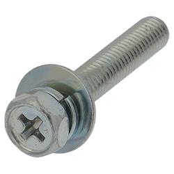 アプセット六角ボルトP=3（鉄/ユニクロめっき）M5x30 入数4本入 MOM-210