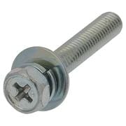 アプセット六角ボルトP=3(鉄/ユニクロめっき)M5x30 入数4本入 MOM-210