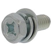 アプセット六角ボルトP=3（鉄/ユニクロめっき）M6x15 入数2本入 MOM-212