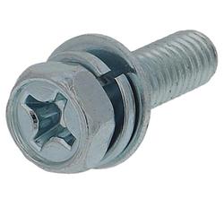 アプセット六角ボルトP=3（鉄/ユニクロめっき）M6x20 入数2本入 MOM-213