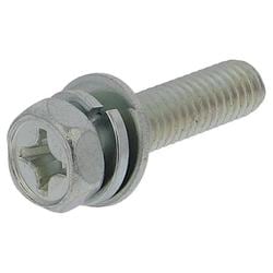 アプセット六角ボルトP=3（鉄/ユニクロめっき）M6x25 入数2本入 MOM-214