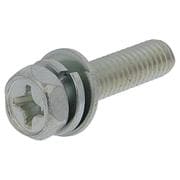 アプセット六角ボルトP=3（鉄/ユニクロめっき）M6x25 入数2本入 MOM-214