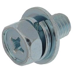 アプセット六角ボルトP=3（鉄/ユニクロめっき）M8x15 入数2本入 MOM-216