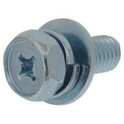 アプセット六角ボルトP=3(鉄/ユニクロめっき)M8x20 入数2本入 MOM-217