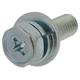 アプセット六角ボルトP=3（鉄/ユニクロめっき）M8x25 入数2本入 MOM-218
